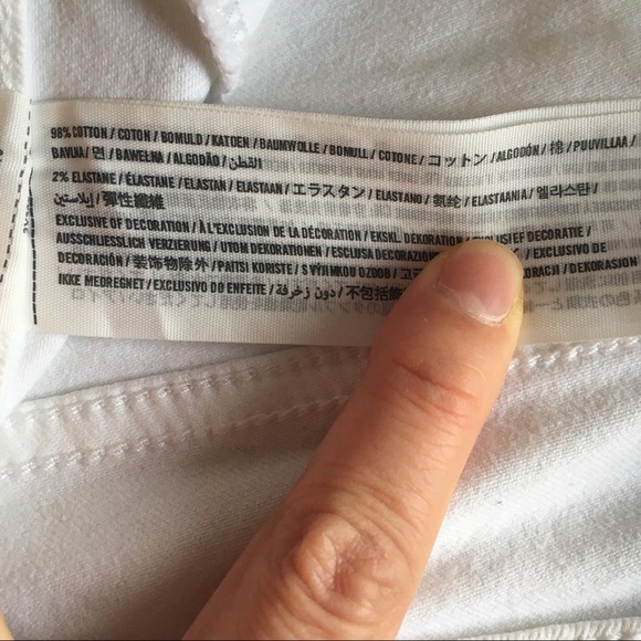 Hollister mid-low rise white super skinny Jean 3R - Picture 9 of 10